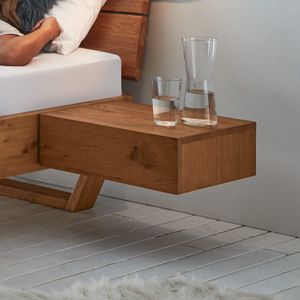 Schwebenachttisch Liro Wildeiche Massivholz