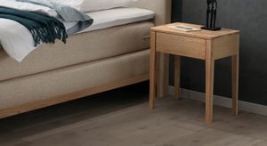 Nachttisch Denar Eiche/Nussbaum Massivholz H 58cm