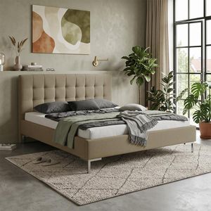 HOMELIV. Doppelbett Taviel Komfort Webstoff