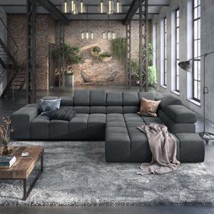HOMELIV. Ecksofa Charlotta 319x215x82cm Webstoff