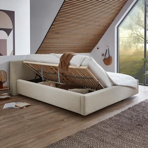 Polsterbett Dorisa Cord mit Bettkasten und Lattenrost