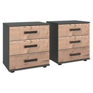 Nachttisch Viano Eiche Dekor H 58cm