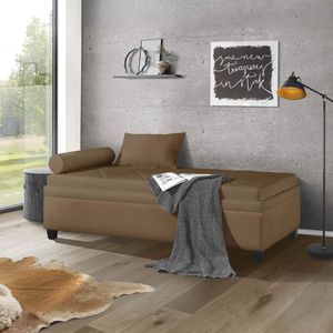 Relaxliege Kamina Microvelours mit Bettkasten