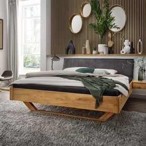 Bett Sangar Komfort Wildeiche Massivholz
