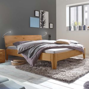 Bett Lugo Komfort Eiche Massivholz
