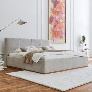 HOMELIV. Polsterbett Cadiz Webstoff