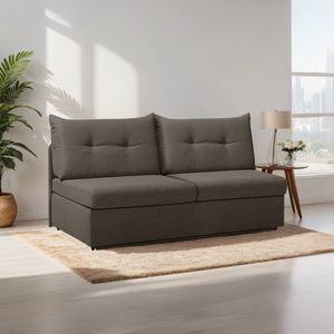 Schlafsofa Retford Webstoff/Velours mit Bettkasten
