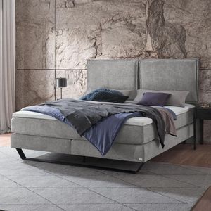 Boxspringbett Rimossa Velours-Strukturstoff