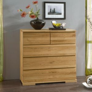 Kommode Andalucia Variante 3 Kernbuche/Wildeiche Massivholz mit Schubladen