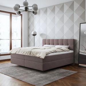 SCHLARAFFIA Boxspringbett Medea Webstoff/Microvelours