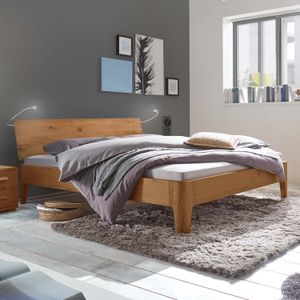 Bett Lugo Komfort Eiche Massivholz