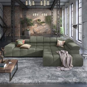HOMELIV. Ecksofa Charlotta 319x215x82cm Feincord