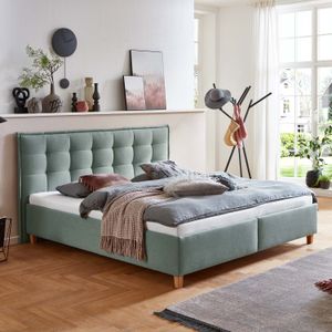 Polsterbett Lusaka Webstoff mit Bettkasten