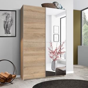 Schwebetüren-Kleiderschrank Nocera Eiche Dekor