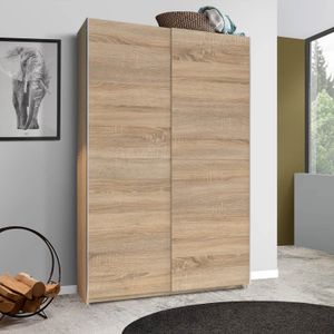 Schwebetüren-Kleiderschrank Nocera Eiche Dekor