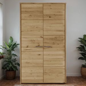Drehtüren-Kleiderschrank Kärnten Wildeiche Massivholz