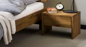 Nachttisch Tumas Wildeiche Massivholz H 35 cm