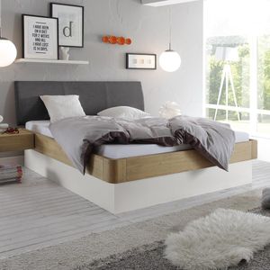 Bett Majuro Komfort Eiche Massivholz mit Bettkasten