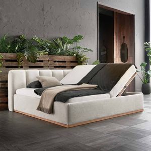 HOMELIV. Polsterbett La Palma Cord mit Bettkasten und Lattenrost