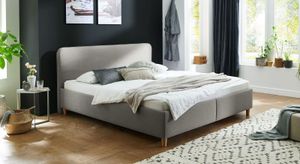 Polsterbett Kannur Webstoff mit Bettkasten