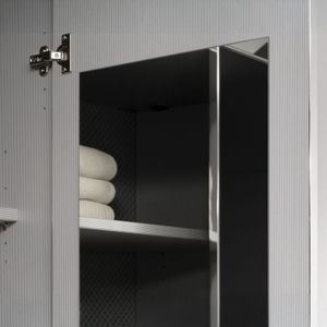 Innenausstattung für Drehtüren-Kleiderschränke - Erle