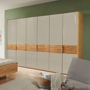 Drehtüren-Kleiderschrank Nerja Eiche teilmassiv