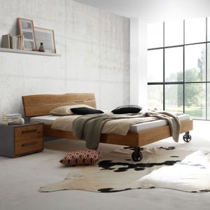 Bett Rivoche Wildeiche Massivholz