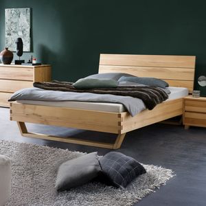 Bett Grimar Komfort Wildbuche Massivholz