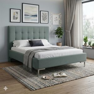 HOMELIV. Doppelbett Taviel Komfort Webstoff