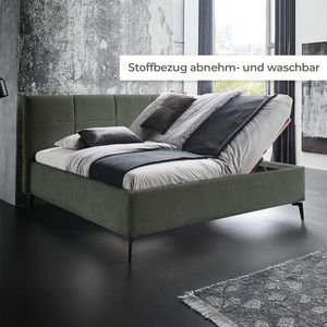 HOMELIV. Polsterbett SwitchIT Jackson Webstoff mit Bettkasten und Lattenrost