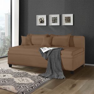 Sofaliege Kamina Microvelours mit Bettkasten