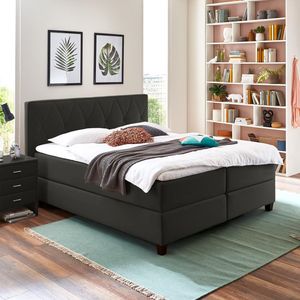 HOMELIV. Boxspringbett Midway Webstoff