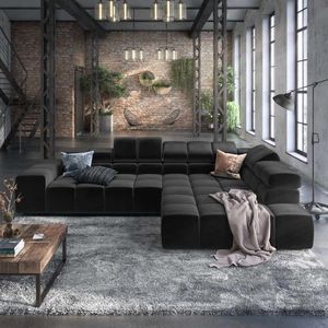 HOMELIV. Ecksofa Charlotta 319x215x82cm Velours