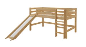 Mini-Hochbett Kids Paradise Kiefer Massivholz mit Lattenrost