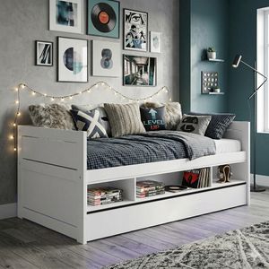 LIFETIME Sofa-Kojenbett Original Kiefer Massivholz mit Lattenrost und Schubkasten