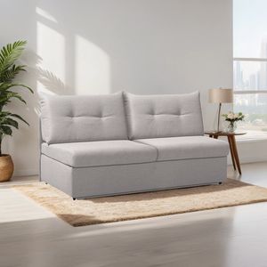 Schlafsofa Retford Webstoff/Velours mit Bettkasten
