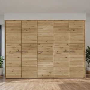 Drehtüren-Kleiderschrank Kärnten Wildeiche Massivholz