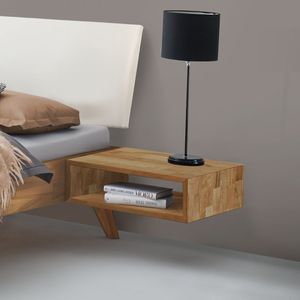 Schwebenachttisch Laxton Kernbuche Massivholz