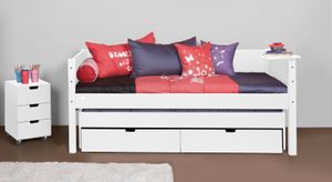 Kojenbett Kids Town Buche teilmassiv mit Lattenrost und Schubkasten