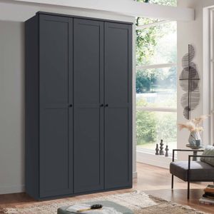 Drehtüren-Kleiderschrank Eliro Graphit Dekor