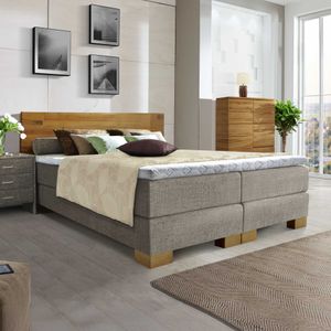 HOMELIV. Boxspringbett Salvatore Webstoff