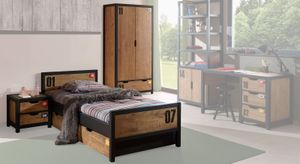 Jugendzimmer-Set Beli Kiefer teilmassiv