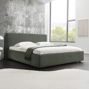HOMELIV. Polsterbett Chester Webstoff