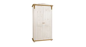 Drehtüren-Kleiderschrank Countryside Kiefer Massivholz