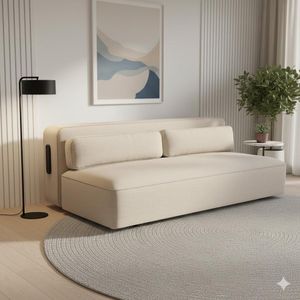 Schlafsofa Etsu Webstoff 207x110x70 cm