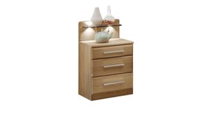 Nachttisch Hazleton Eiche teilmassiv H 50cm