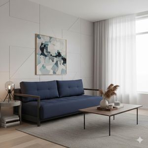 Schlafsofa Butland Webstoff mit Stauraum