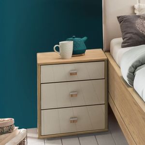 Nachttisch Ayla Eiche teilmassiv H 48cm