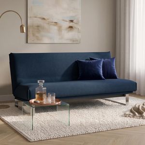 Schlafsofa Koshai Webstoff/Cord mit Lattenrost und Aufbewahrungstuch