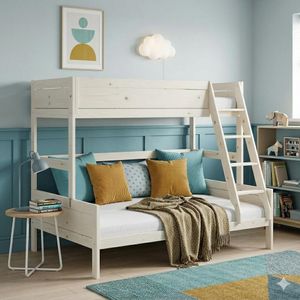 LIFETIME Familienbett Original Kiefer Massivholz mit Lattenrost